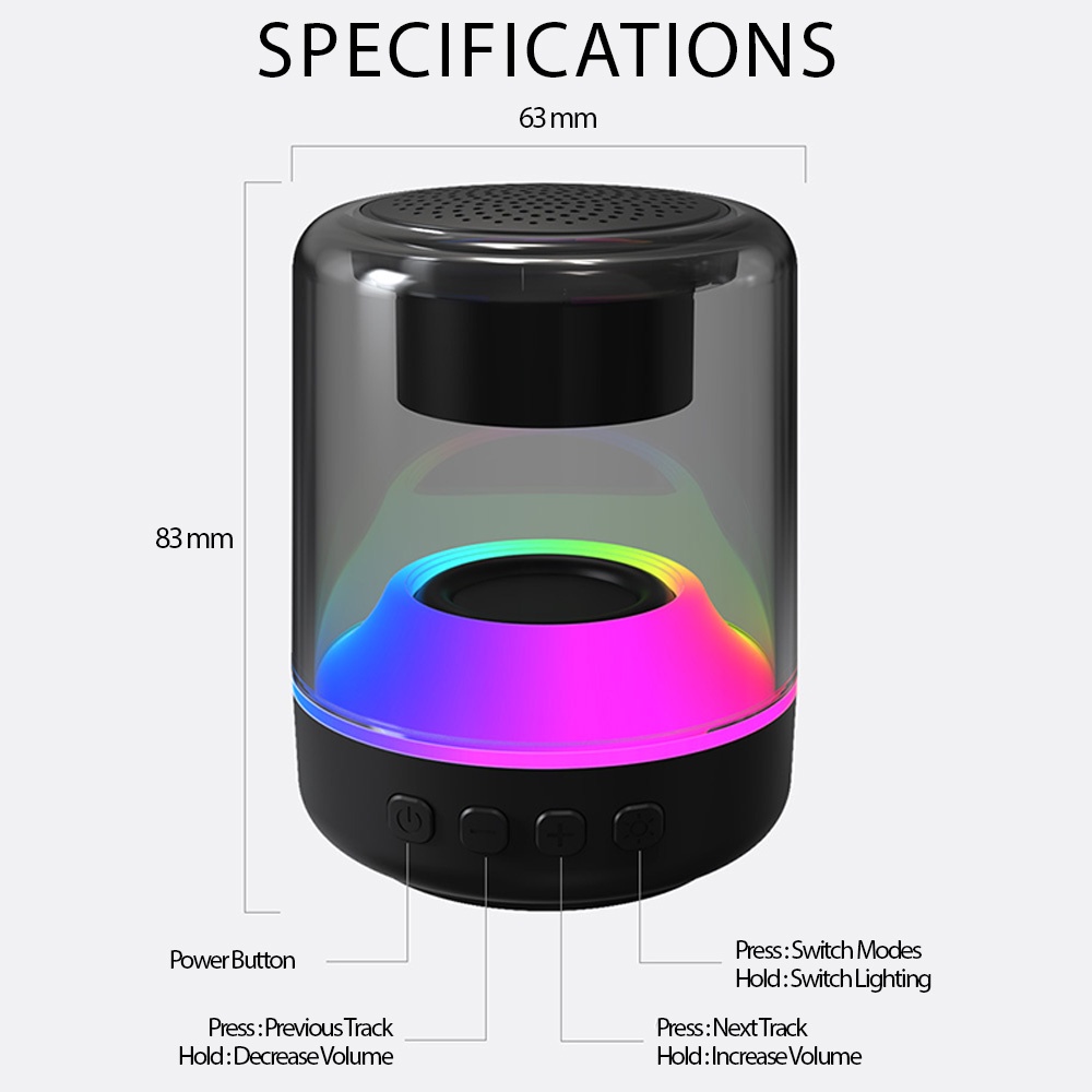 【COD】Viqoo Speaker S25 Bluetooth Speaker Microphone LED Smart Lamp Kecil Audio Subwoofer Nirkabel Portabel Volume Besar Speaker Bluetooth rumah tangga Kecil  Portable Spiker Bluetooth Speaker