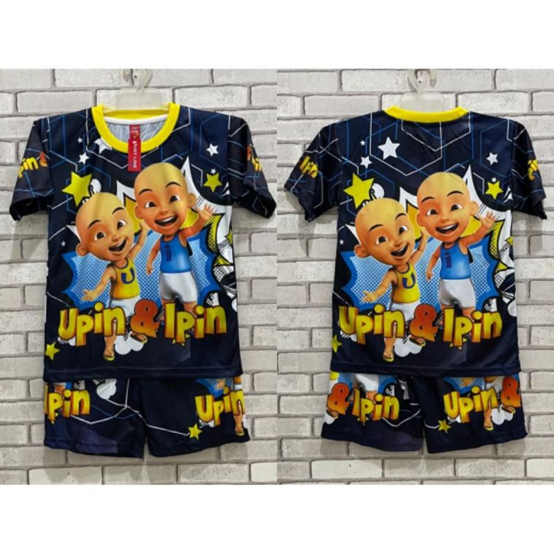 SETELAN BAJU ANAK UPIN IPIN PRINTING MURAH