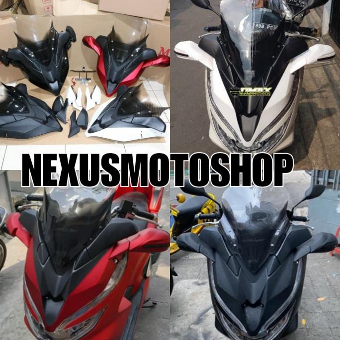 tameng Windshield plus spion mhr pcx 150 tameng spion lipat pcx 150 nexusm07 Buru Order