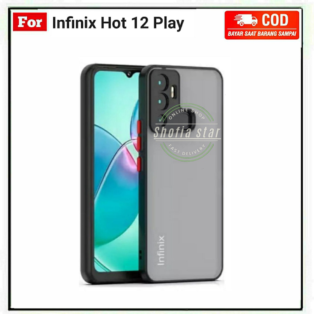 CASE ARMOR INFINIX HOT 12 PLAY 12 12I SOFTCASE AERO CAMERA PROTECT CASING