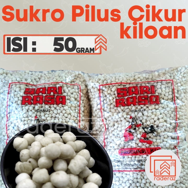 

sukro CIKUR KILOAN 50gr Original Toping Baso Aci by RADERAZ (bisa GROSIR bisa COD)