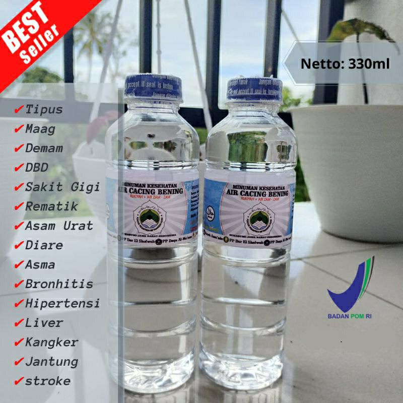 

Air Cacing Bening botol 330ml