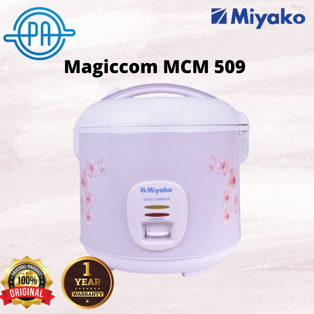 MIYAKO MCM 509 Rice Cooker Magic Com 3in1 / 1.8 Liter / penanak nasi MCM509