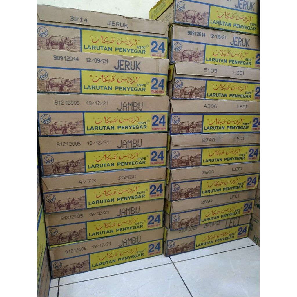 

Ay00! Larutan Penyegar Larutan Penyegar Cap Badak Kaleng 1 Dus Isi 24 Pcs