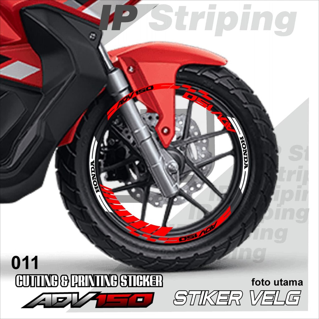 ADV150 sticker velg ADV150 motor HONDA motor sticker velg variasi Racing ADV150.011(cod) stiker velg