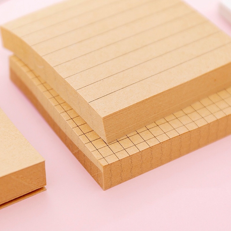 [MIUKIEE] STICKY MEMO PAD VINTAGE GRID Sticky Memo-1