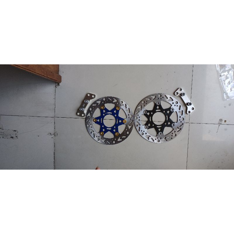 rotor rem depan 220mm piringan cakram thailand plus breket yamaha mio soul mio smile xeon fino gt m3