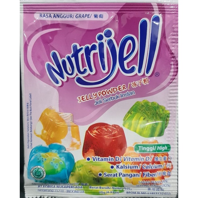 NUTRIJELL / JELLY POWDER INSTANT ANEKA VARIANT (BUKAN ECOPACK)