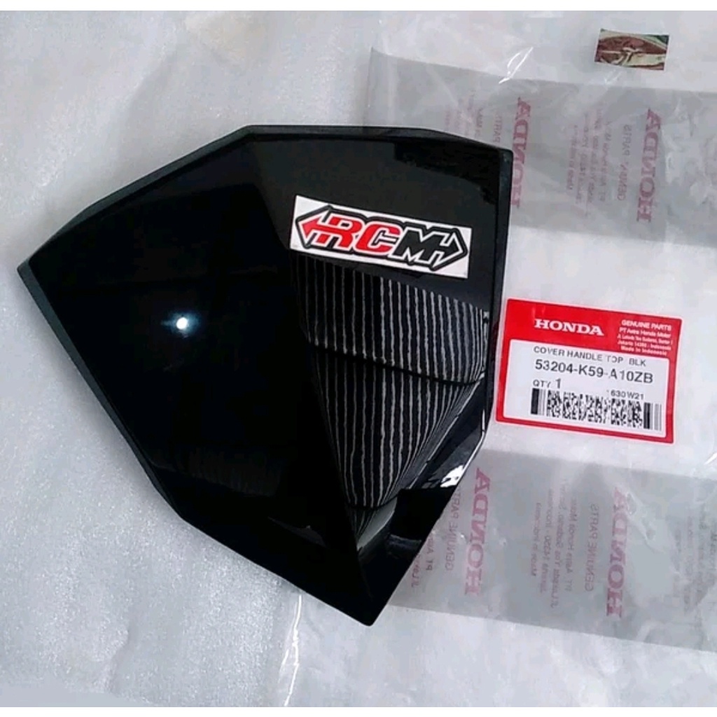 COVER HANDLE TOP BLK VISOR WINDSHIELD TUTUP ATAS BATOK DEPAN VARIO 125 150 LED 2015 - 2017 ORI ORIGI