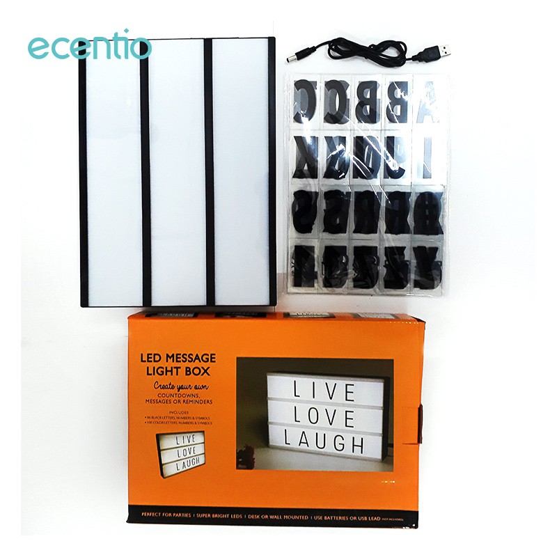 

Ecentio/DIY Lampu/A4 Letter Box/LED night Light/Lampu Tidur Kamar/Kamar Tidur Anak