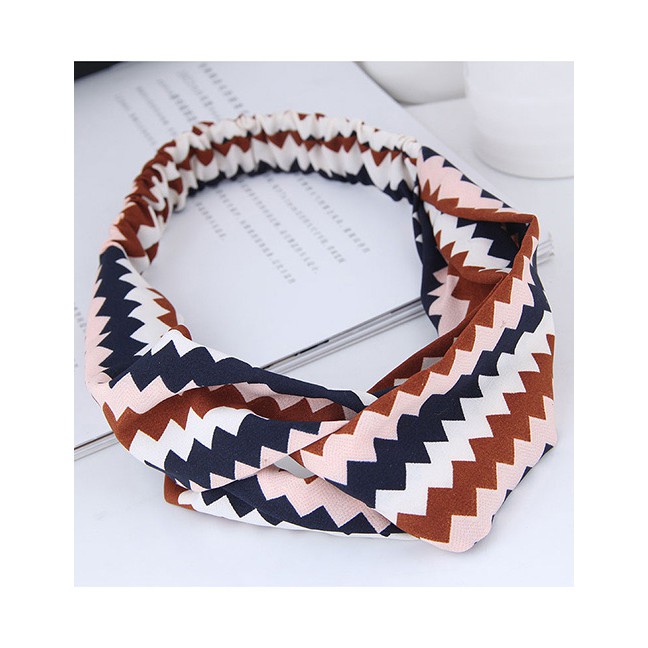 LRC Bando Fashion Sawtooth Pattern Decorated