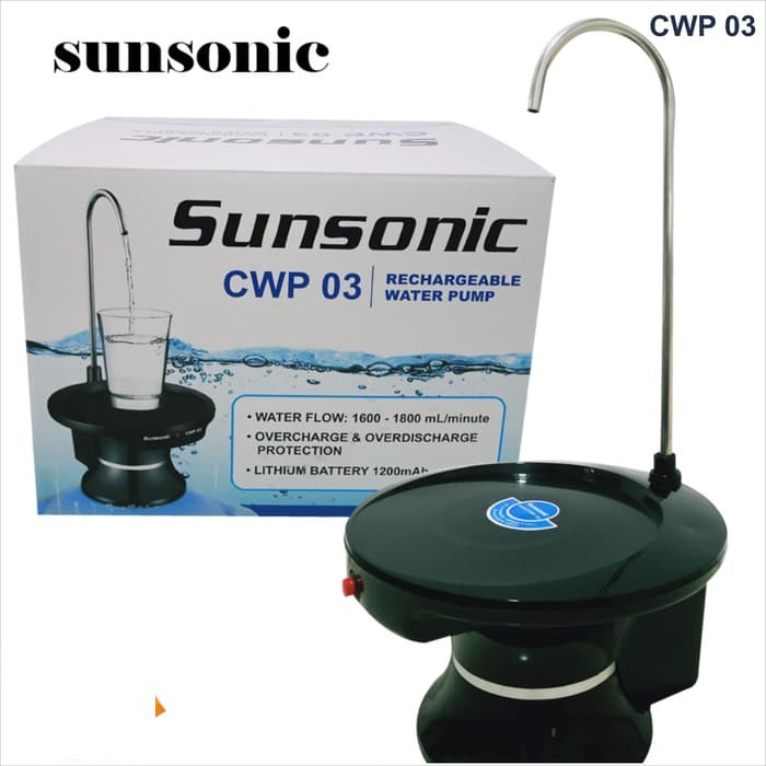 Jual Pompa Galon Sunsonic Electric Tatakan Elektrik Water Pump Cwp