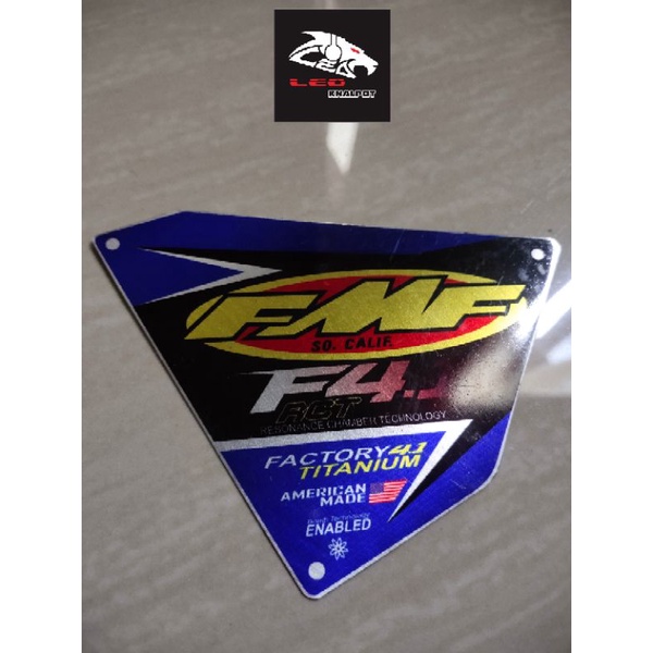 Emblem Knalpot Racing Merek FMF F4