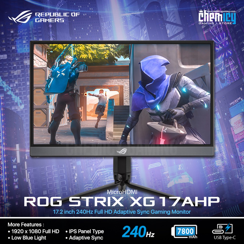 Asus ROG Strix XG17AHP 17.2inch 240Hz Adaptive Sync Portable Monitor