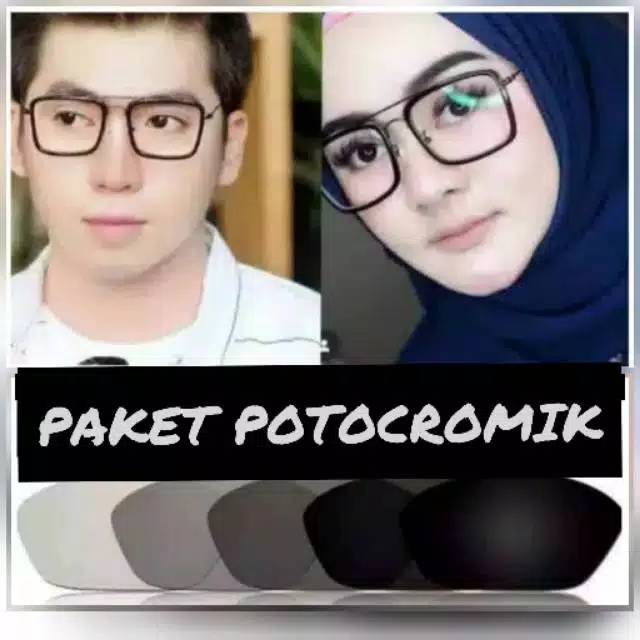 kacamata lensa photocromic antiradiasi boleh pilih yang blueray bisa normal minus plus cilinder tergantung permintaan sampai minus 5 cyl 2 harga masih sama tulis saja pesanan kaka di catatan saat order free box lap cairan pembersih 16006 size 51-18-140