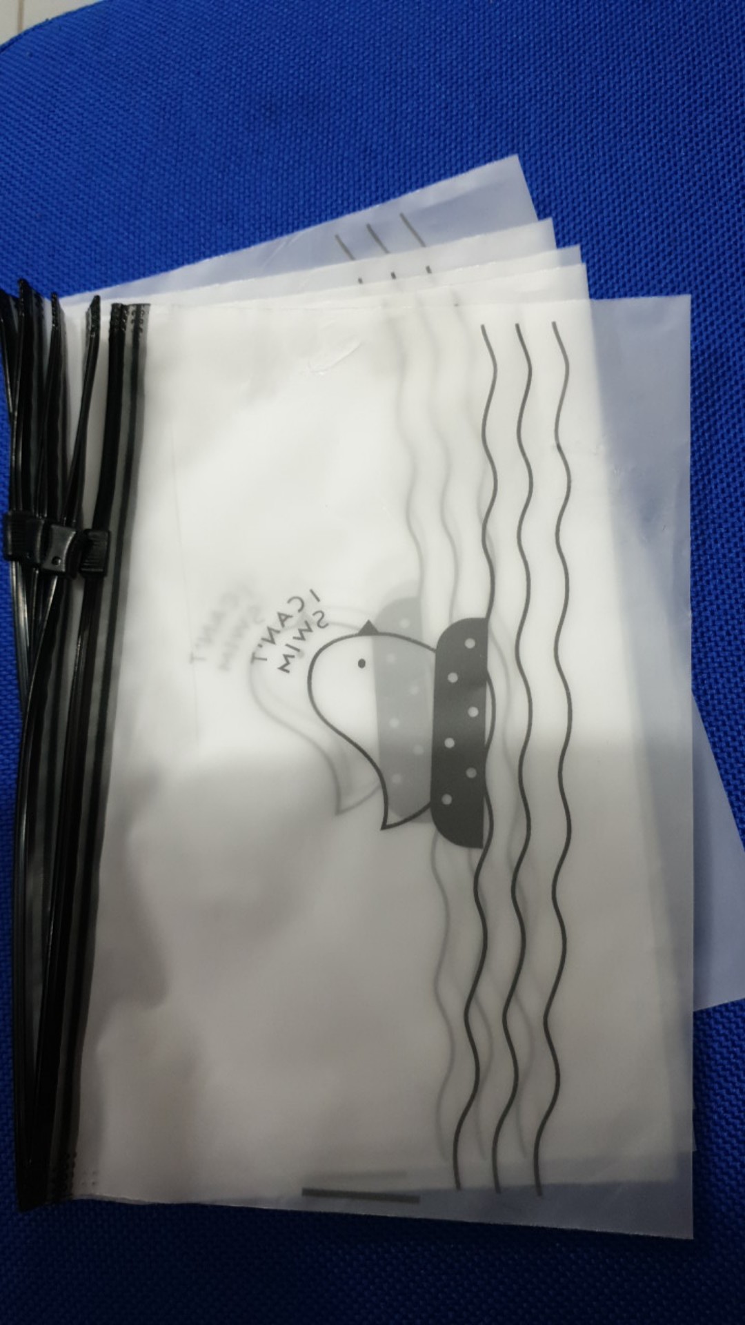 (we) 5pcs/set Tas Pouch Model Resleting Desain Anak Ayam Ukuran 20x13.5cm Anti Debu Untuk Masker