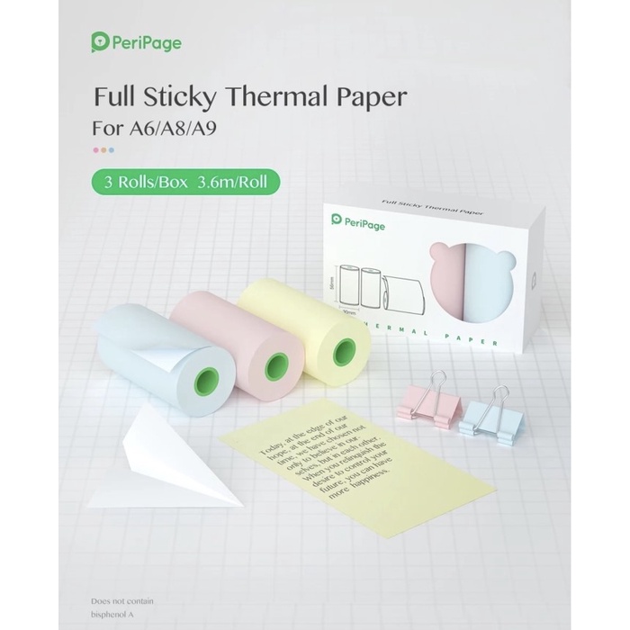 

Kertas Thermal rna PeriPage Sticker - 56x30mm