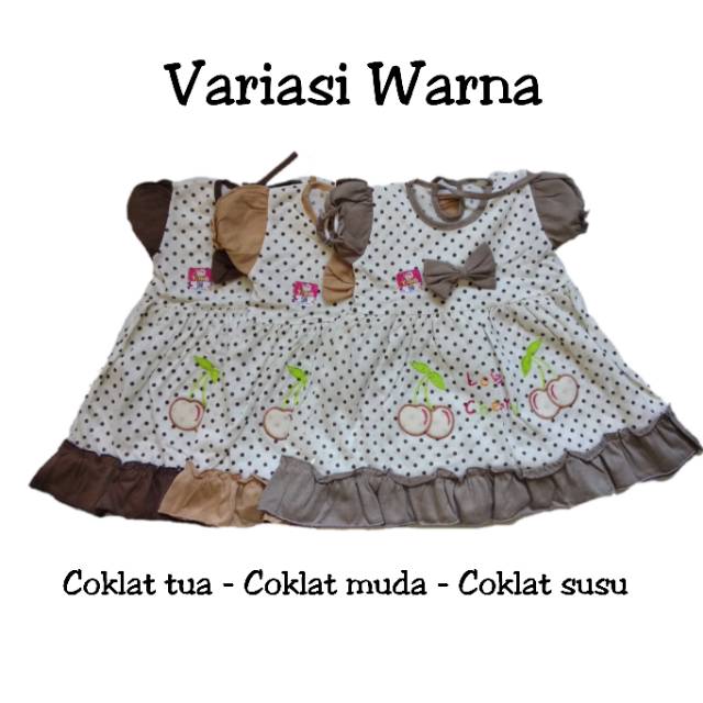 SNI Dress baju rok celana pita polkadot anak bayi Ylin