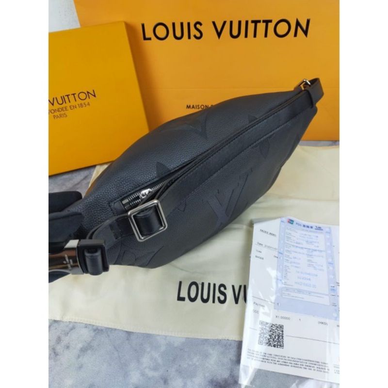 Tas Waistbag Lv Monogram Black Leather mirror quality