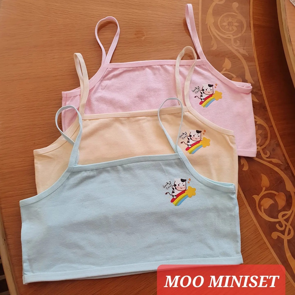 MOO MINISET PAKAIAN DALAM ANAK SD SMP REMAJA KATUN IMPORT NOT SOREX MOTIF LUCU