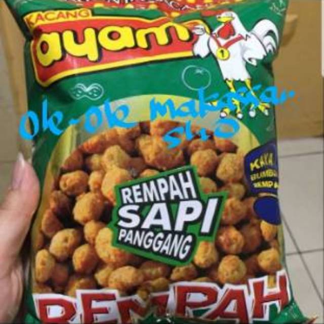 

Kacang ayam rempah sapi panggang ukuran 225 gram asli dari makassar