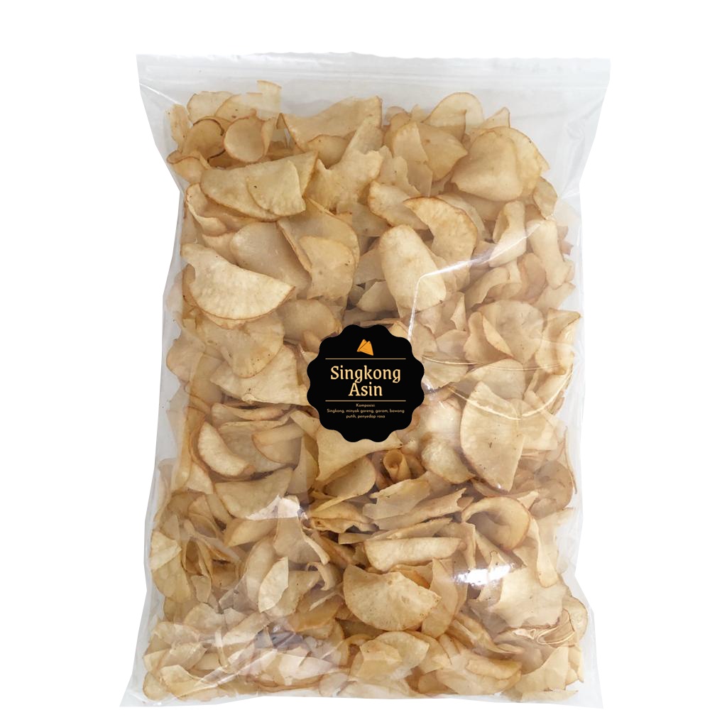 [DELISH SNACKS] Keripik Singkong Asin (Grosir) 500gr / Snack Cemilan Camilan Makanan Asin Enak Gurih