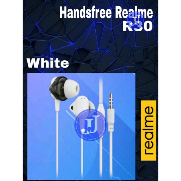 Headset Realme R30 Earphone Realme Buds In-ear Handsfree + Mic