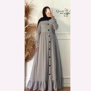 Gamis muslim // PLAIN MAXY DRESS // Size L XL XXL-5