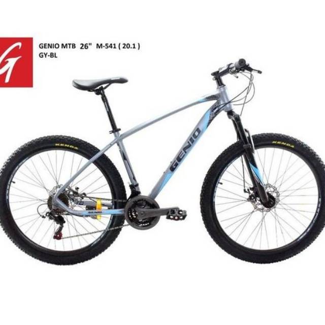 Sepeda Gunung 26 Genio M-541 Frane Allumunium 24 Speed Sepeda MTB  Genio 541 Alloy