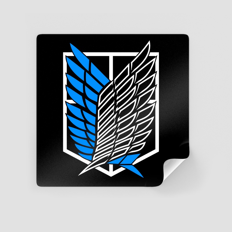 

Sticker Stiker Attack on Titan Surveys Corps AOT SNK Shingeki No Kyojin Levi Eren Yeager Mikasa Satuan Anti Air Lucu Kaca Murah Helm Motor