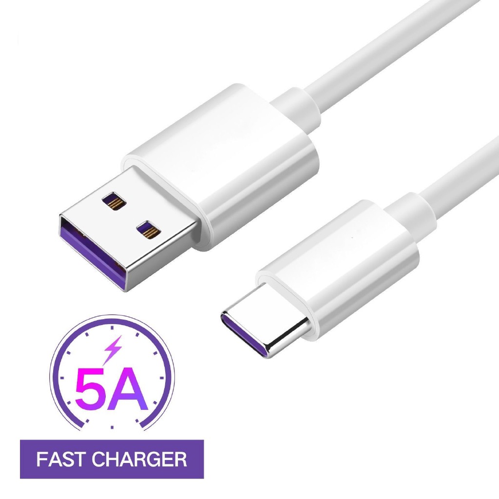 Kabel Charger Super Charge 5A Type C (Support Fast Charging Khusus Huawei ) 1M