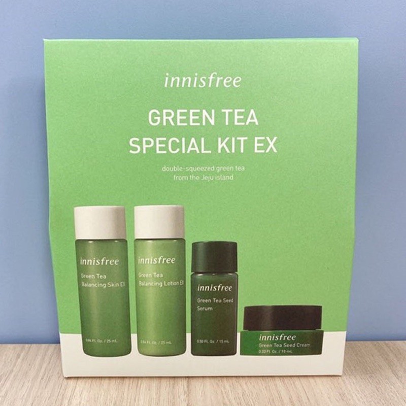 Innisfree Green Tea Special Kit Ex Innisfree Trial 4 Item Original