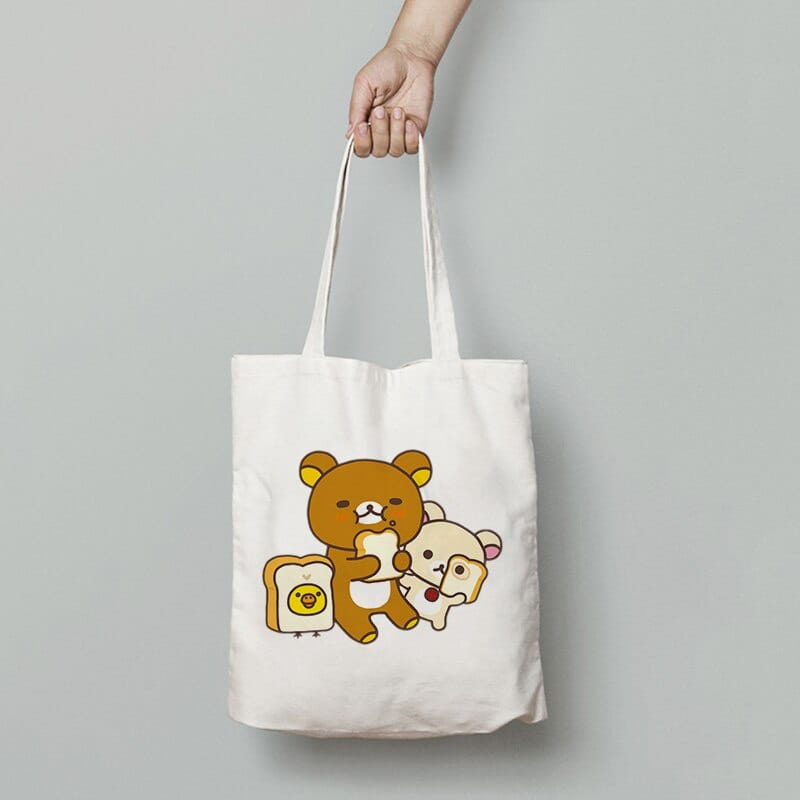 MYSTIQUE.ID-TOTE BAG RILLA*KUMA BREAD LUCU DAN AESTHETIC