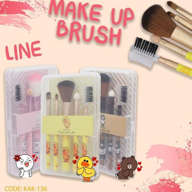 New Brush Line - Alat Kosmetik Kuas Make Up - Kak-136