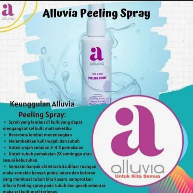 Alluvia peeling spray