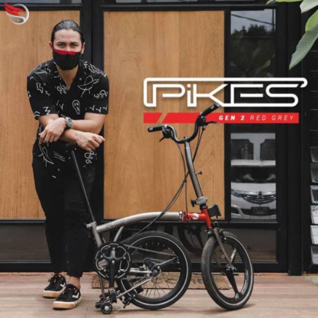 Sepeda Lipat Folding Bike Trifold Element Pikes Gen 2 CJ x element baru new bnib
