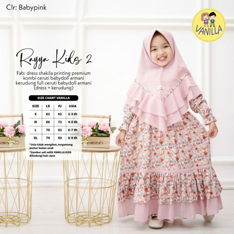 GAMIS ANAK CEWEK RAYYA #2 PLUS HIJAB