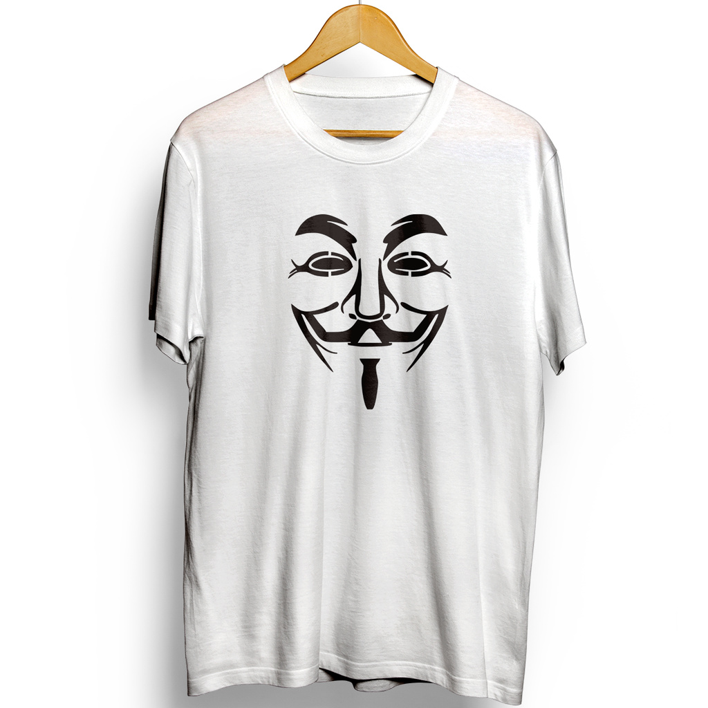 Kaos Distro Pria Anonymous Vendeta