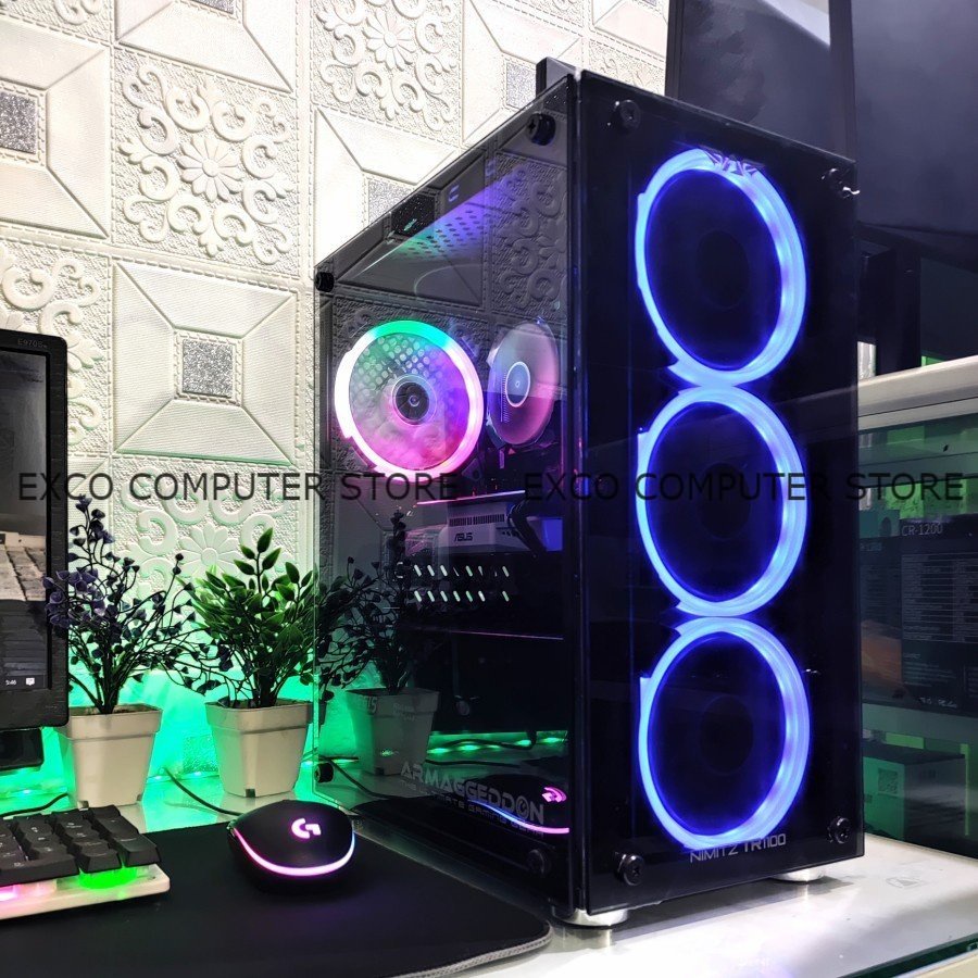 PC RAKITAN GAMING CORE i5 10400F I 16GB I GTX 1650 4GB I SSD I Mantap Banget Buat Render, Game dan Editing