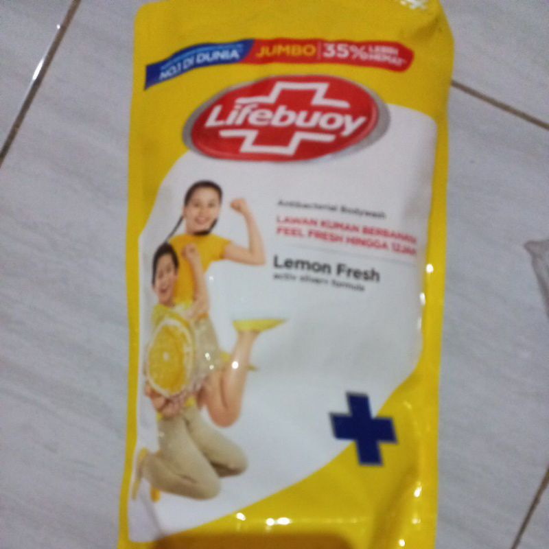 Sabun Lifebuoy Lemon Fresh Cair Kuning 825ml