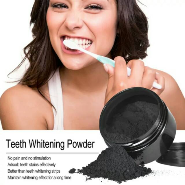 [BISA COD] TEETH WHITENING ACTIVATED CHARCOAL / ARANG PEMUTIH GIGI CHARCOAL