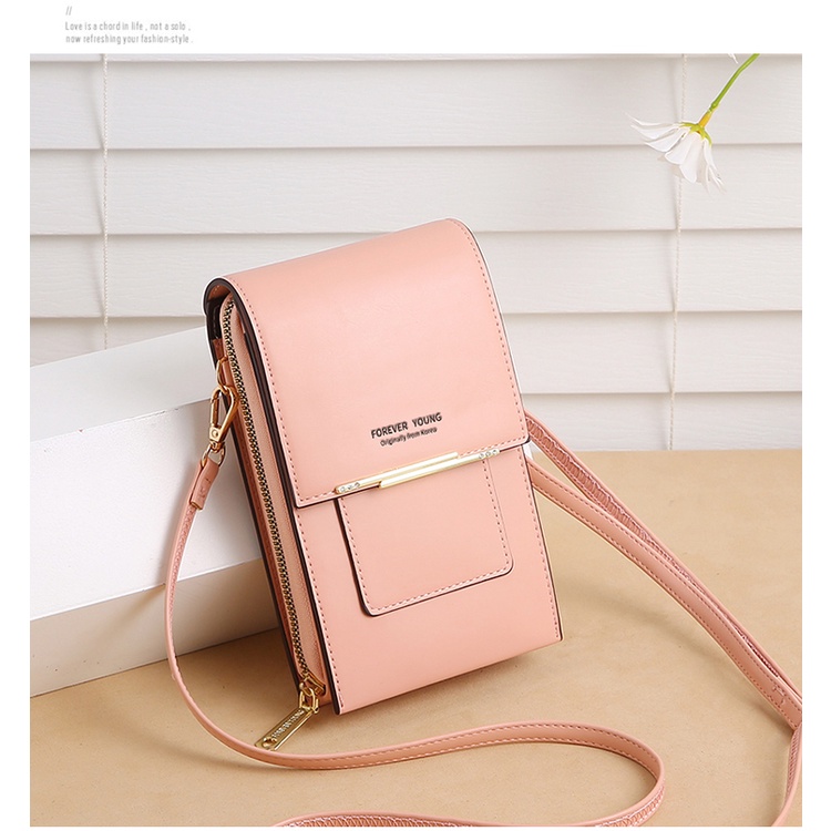 KhatinStore Tas Wanita Terbaru 2021 Kekinian / Dompet HP Touch Screen Forever Better FY / ORI Forever Young Layar Sentuh / Tas Selempang Mini / Import / COD / 406