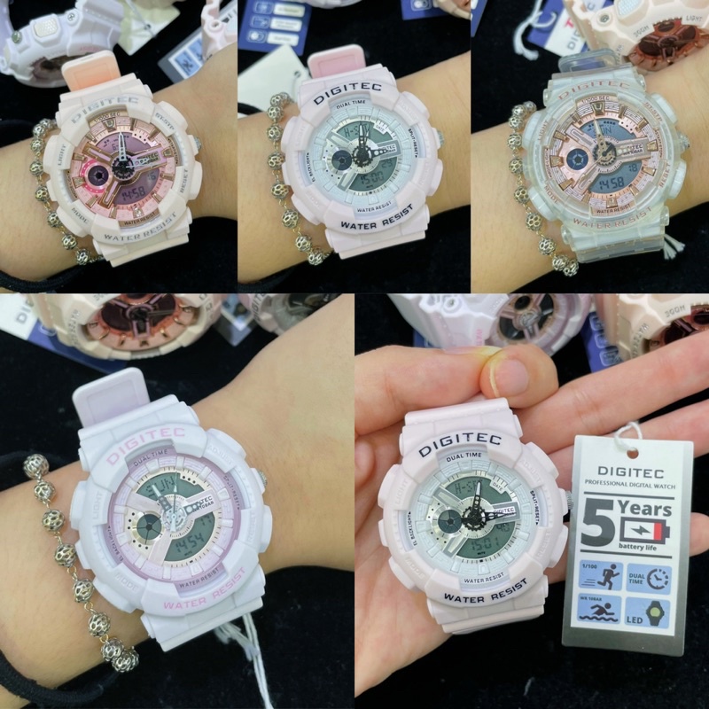 Jam Tangan Wanita DIGITEC (Analog dan Digital) SOFT COLORS MURAH!!