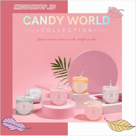 KINDSTORE❤ | [Premiere Beaute] Candy World Candle / Lilin Scented Candle Aromatherapy 75g