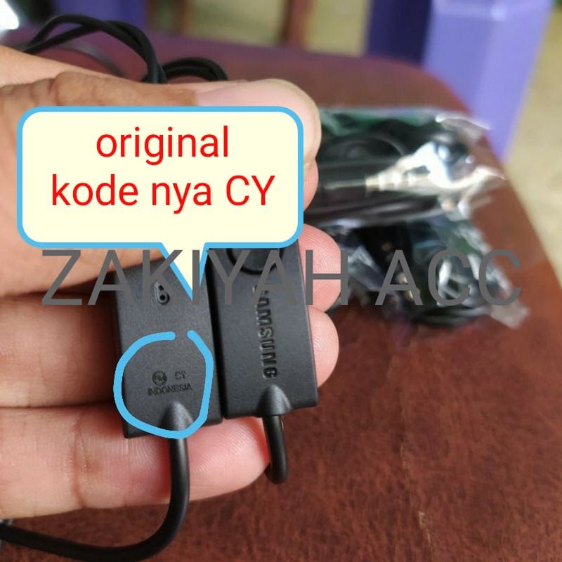 headset samsung A51 original bawaan HP / headset samsung original hitam