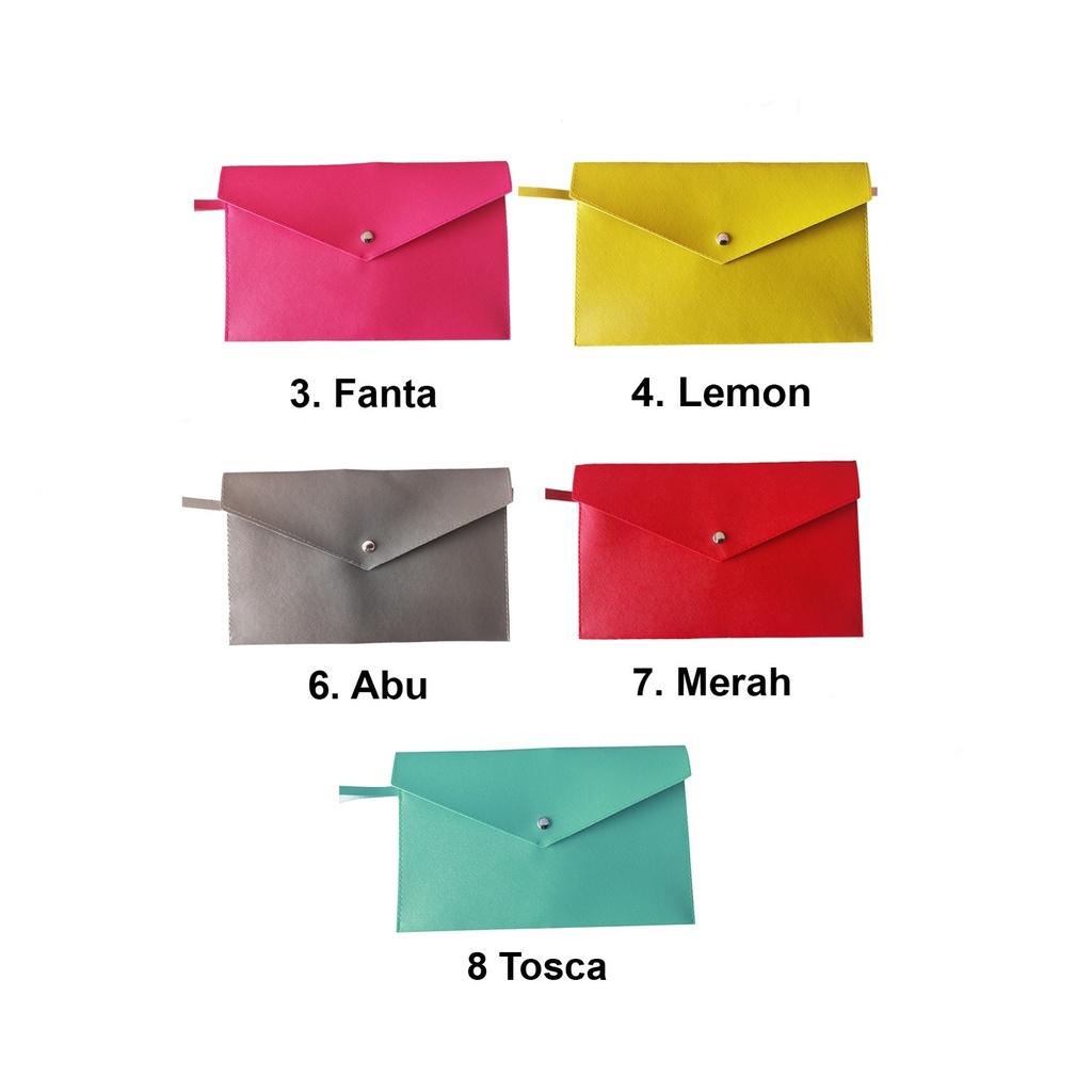 Pouch kulit sintesis La envoltura Dompet Pria Clutch wanita waterproof Clutch serbaguna uk L