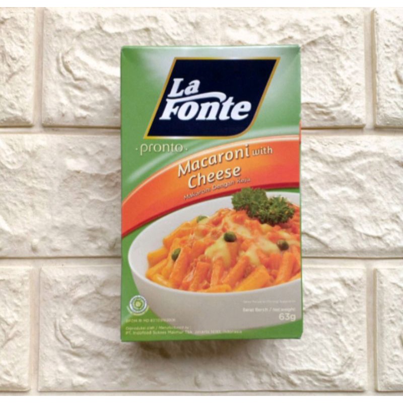 

La Fonte Pronto macaroni with cheese flavor 63 gram