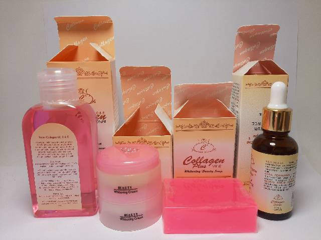 PAKET COLLAGEN ORIGINAL 5in1 [Cream,sabun,serum &amp; toner]