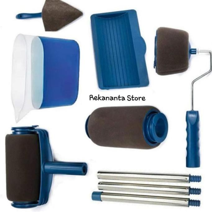 1 Set Isi 7 Pcs Alat Cat Dinding Tembok Serbaguna - Paint Roller Set