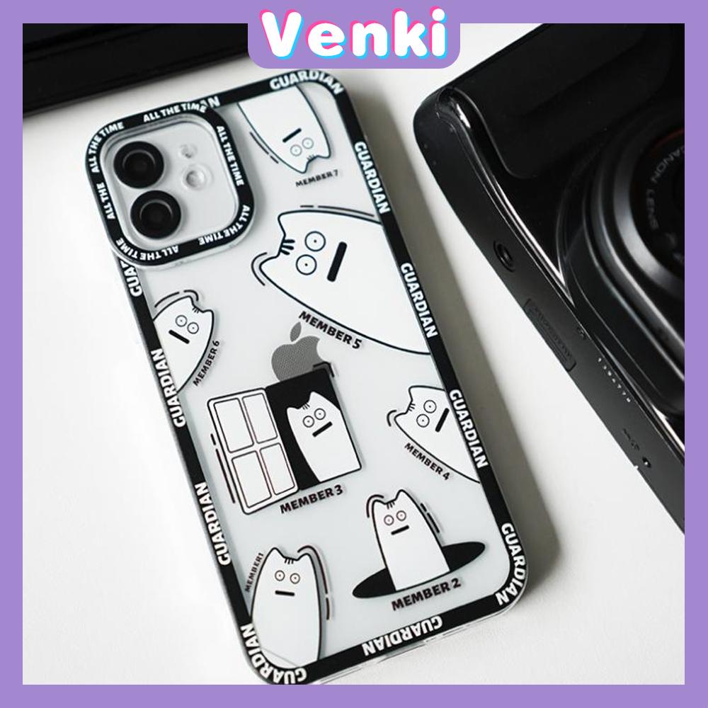 Soft Case Silikon Transparan Motif Kartun Monster Untuk iPhone 13 Pro Max 12 Pro 11 7 Plus